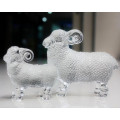 Lovely Crystal Sheep Crystal Animal Figurine